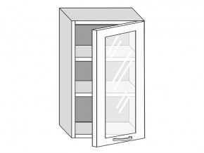 19.50.3 Шкаф настенный (h=913) на 500мм с 1-ой стекл. дверцей в Берёзовском - beryozovskij.magazinmebel.ru | фото