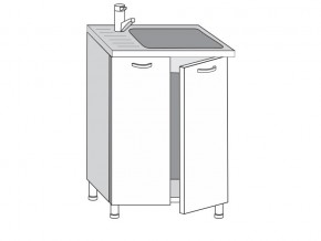2.60.2мн Шкаф-стол на 600мм под накладную мойку с 2-мя дверцами в Берёзовском - beryozovskij.magazinmebel.ru | фото