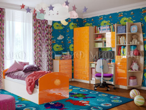 Детская комната Юниор-2 Оранжевый металлик в Берёзовском - beryozovskij.magazinmebel.ru | фото