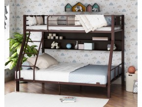 Двухъярусная кровать Гранада-1П 140 коричневый в Берёзовском - beryozovskij.magazinmebel.ru | фото