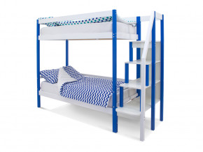 Двухъярусная кровать Svogen сине-белый в Берёзовском - beryozovskij.magazinmebel.ru | фото
