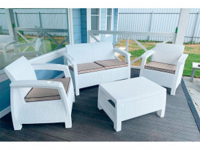 Комплект уличной мебели Yalta Terrace Set белый в Берёзовском - beryozovskij.magazinmebel.ru | фото