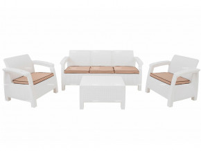 Комплект уличной мебели Yalta Terrace Triple Set белый в Берёзовском - beryozovskij.magazinmebel.ru | фото
