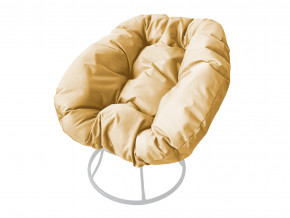 Кресло Пончик без ротанга бежевая подушка в Берёзовском - beryozovskij.magazinmebel.ru | фото