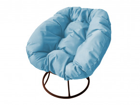 Кресло Пончик без ротанга голубая подушка в Берёзовском - beryozovskij.magazinmebel.ru | фото