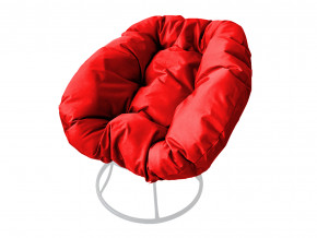 Кресло Пончик без ротанга красная подушка в Берёзовском - beryozovskij.magazinmebel.ru | фото - изображение 1