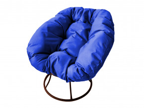 Кресло Пончик без ротанга синяя подушка в Берёзовском - beryozovskij.magazinmebel.ru | фото