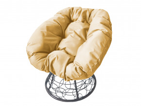 Кресло Пончик с ротангом бежевая подушка в Берёзовском - beryozovskij.magazinmebel.ru | фото