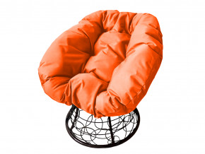 Кресло Пончик с ротангом оранжевая подушка в Берёзовском - beryozovskij.magazinmebel.ru | фото