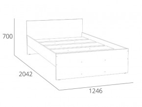 Кровать 1200 НМ 011.53-02 Симпл Белый Фасадный в Берёзовском - beryozovskij.magazinmebel.ru | фото - изображение 4