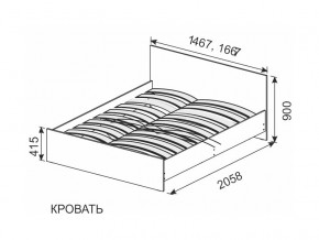 Кровать 1600х2000 ортопедическое основание в Берёзовском - beryozovskij.magazinmebel.ru | фото