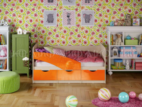 Кровать Бабочки 1800 Оранжевый металлик в Берёзовском - beryozovskij.magazinmebel.ru | фото
