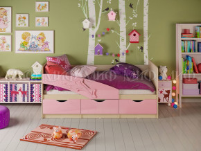 Кровать Дельфин 1600 Розовый металлик в Берёзовском - beryozovskij.magazinmebel.ru | фото