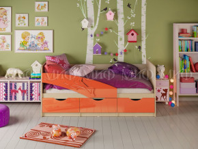 Кровать Дельфин 1800 Оранжевый металлик в Берёзовском - beryozovskij.magazinmebel.ru | фото - изображение 1