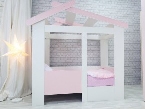 Кровать детская Теремок без ящика розовая в Берёзовском - beryozovskij.magazinmebel.ru | фото