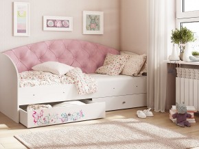 Кровать Эльза Белый-розовый в Берёзовском - beryozovskij.magazinmebel.ru | фото