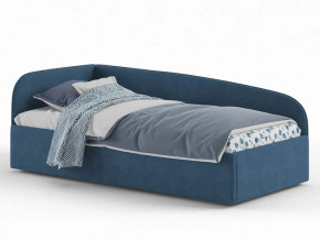 Кровать мягкая Денди на щитах синяя в Берёзовском - beryozovskij.magazinmebel.ru | фото