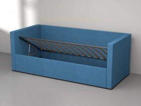 Кровать мягкая с подъёмным механизмом арт. 030 синий в Берёзовском - beryozovskij.magazinmebel.ru | фото - изображение 2