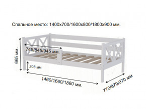 Кровать софа Аист-3 Прованс белый 1800х900 мм в Берёзовском - beryozovskij.magazinmebel.ru | фото - изображение 2