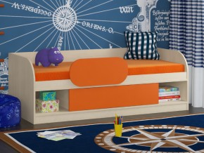 Кровать Соня 4 дуб молочный-оранжевый в Берёзовском - beryozovskij.magazinmebel.ru | фото - изображение 3