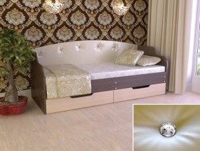 Кровать Юниор Тип 2 Венге/дуб молочный 800х1600 в Берёзовском - beryozovskij.magazinmebel.ru | фото