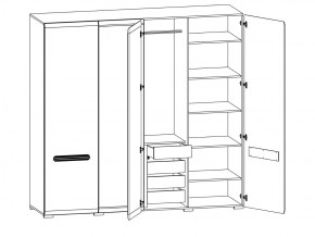 Шкаф 205-SZF2D2L/21/22 Ацтека белый в Берёзовском - beryozovskij.magazinmebel.ru | фото - изображение 2