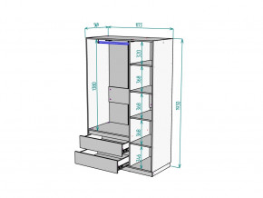 Шкаф Malta light H298 Белый в Берёзовском - beryozovskij.magazinmebel.ru | фото - изображение 2